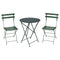 Bistro Chair & Round Folding Table Set  option Cedar Green (Textured)