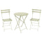 Bistro Chair & Round Folding Table Set  option Willow Green (Speckled Textured)