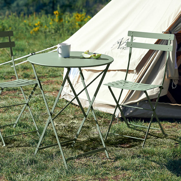 Bistro Chair & Round Folding Table Set