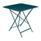 Bistro Chair & Square Folding Table Set  option Acapulco Blue (Textured)