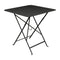 Bistro Chair & Square Folding Table Set  option Liquorice (Textured)