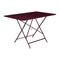 Bistro Rectangle Folding Table  option Black Cherry (Textured)
