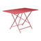 Bistro Rectangle Folding Table  option Chili Red (Textured)