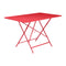 Bistro Rectangle Folding Table  option Poppy Red (Smooth)