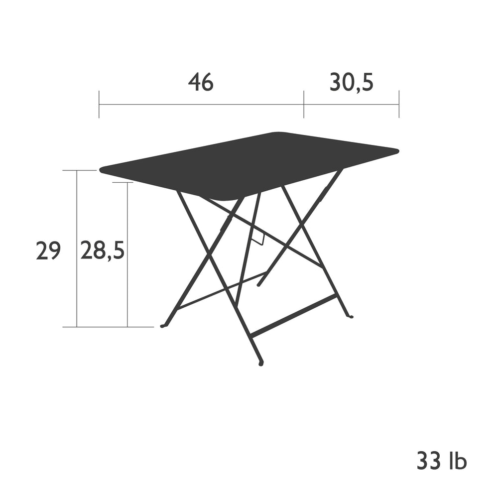 Bistro Rectangle Folding Outdoor Table