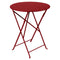 Bistro Round Folding Table  option Chili Red (Textured)