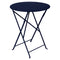 Bistro Round Folding Table  option Deep Blue (Textured)
