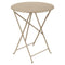 Bistro Round Folding Table  option Nutmeg (Speckled Textured)