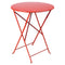 Bistro Round Folding Table  option Poppy Red (Smooth)
