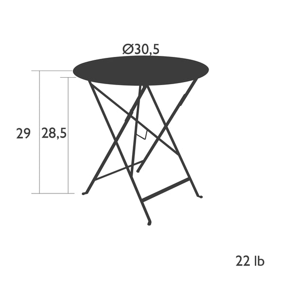 Bistro Round Folding Outdoor Table
