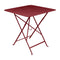 Bistro Square Folding Table  option Chili (Textured)
