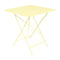 Bistro Square Folding Table  option Frosted Lemon (Textured)