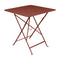 Bistro Square Folding Table  option Red Ochre (Textured)