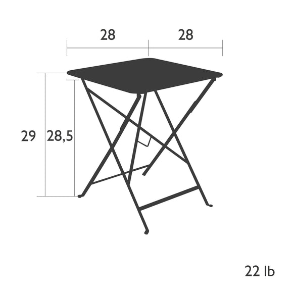 Fermob Bistro Square Folding Table 2Modern