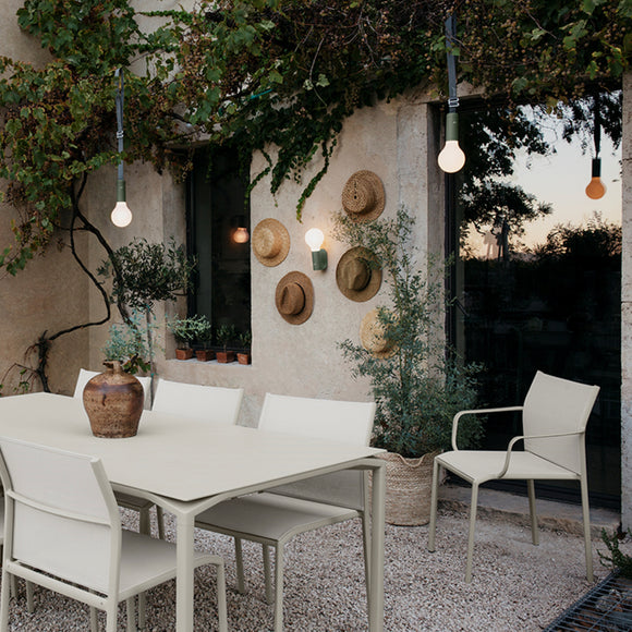 Black metal cadiz outdoor sales stacking chairs set of 2