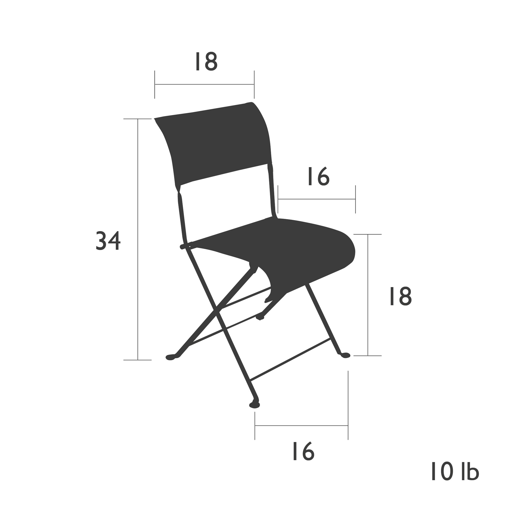 Fermob Dune Folding Outdoor Side Chair (Set of 2) - 2Modern