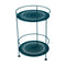 Guinguette Double Top Perforated Side Table  option Acapulco Blue (Textured)