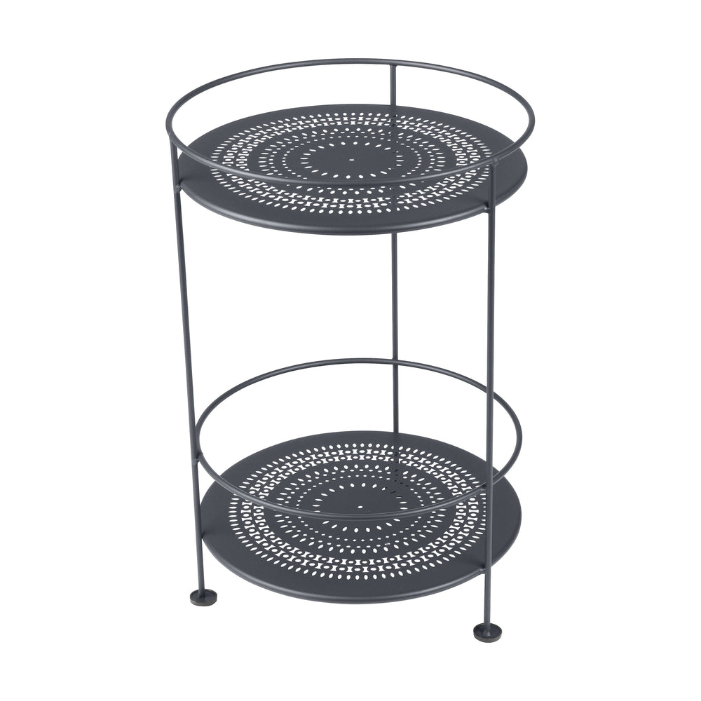 Guinguette Double Top Perforated Outdoor Side Table