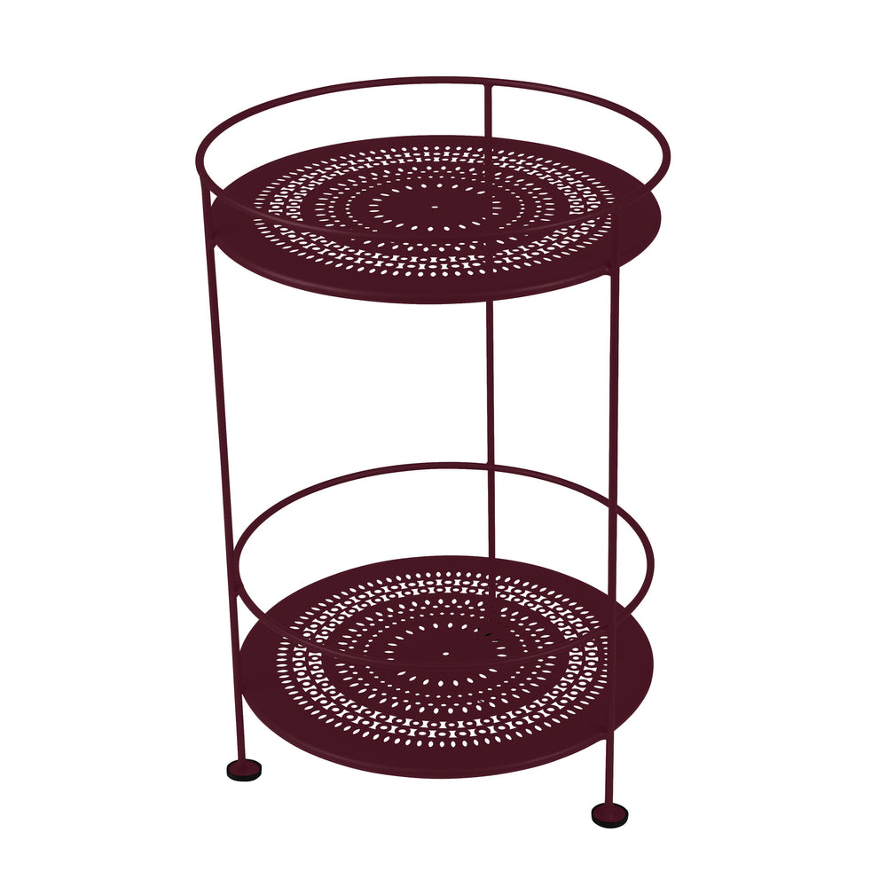 Guinguette Double Top Perforated Outdoor Side Table