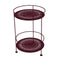 Guinguette Double Top Perforated Side Table  option Black Cherry (Textured)