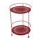 Guinguette Double Top Perforated Side Table  option Chili (Textured)