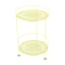 Guinguette Double Top Perforated Side Table  option Frosted Lemon (Textured)