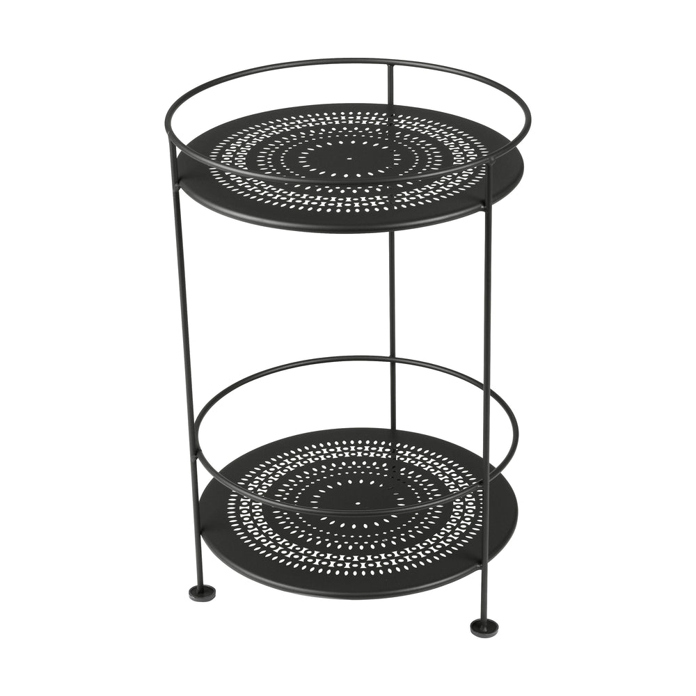 Guinguette Double Top Perforated Outdoor Side Table