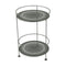 Guinguette Double Top Perforated Side Table  option Rosemary (Textured)
