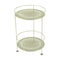 Guinguette Double Top Perforated Side Table  option Willow Green (Speckled Textured)
