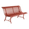 Louisiane Bench  option Red Ochre (Textured)