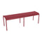 Luxembourg 3 Seater Bench  option Chili (Textured)