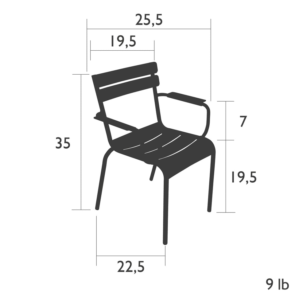 Luxembourg Outdoor Armchair (Set of 2)