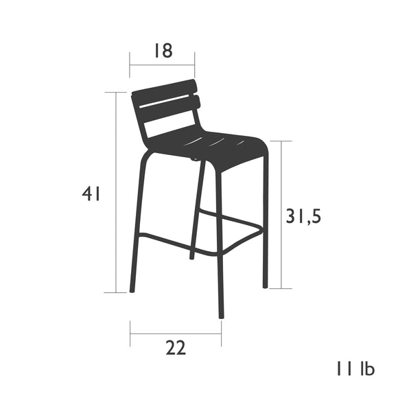 Luxembourg Outdoor Stool (Set of 2)
