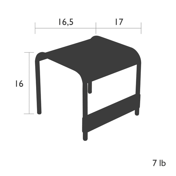 Luxembourg Low Outdoor Table/Footrest
