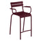 Luxembourg Stool with Arms (Set of 2)  option Black Cherry (Textured)