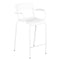 Luxembourg Stool with Arms (Set of 2)  option Cotton (Textured)
