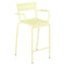 Luxembourg Stool with Arms (Set of 2)  option Frosted Lemon (Textured)