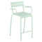 Luxembourg Stool with Arms (Set of 2)  option Ice Mint (Textured)