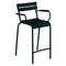 Luxembourg Stool with Arms (Set of 2)  option Liquorice (Textured)