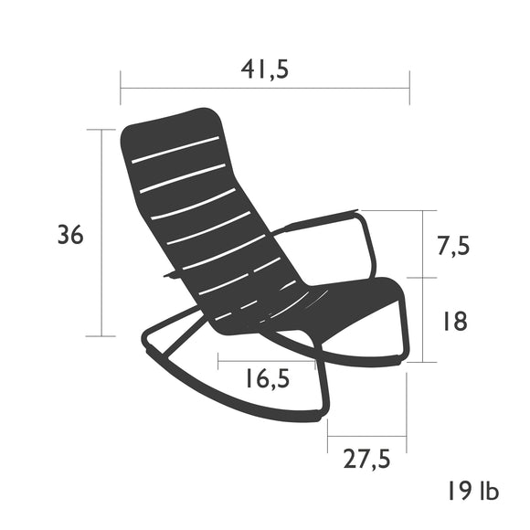 Luxembourg Outdoor Rocking Chair
