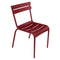 Luxembourg Side Chair (Set of 2)  option Chili Red (Textured)