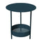 Salsa Pedestal Table  option Acapulco Blue (Textured)