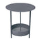 Salsa Pedestal Table  option Anthracite (Speckled Textured)