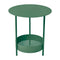 Salsa Pedestal Table  option Cedar Green (Textured)