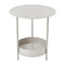 Salsa Pedestal Table  option Clay Grey (Textured)