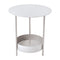 Salsa Pedestal Table  option Cotton (Textured)