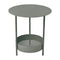 Salsa Pedestal Table  option Rosemary (Textured)
