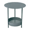 Salsa Pedestal Table  option Storm Grey (Speckled Textured)