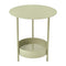 Salsa Pedestal Table  option Willow Green (Speckled Textured)