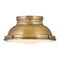 Emery Flush Mount  option Heritage Brass